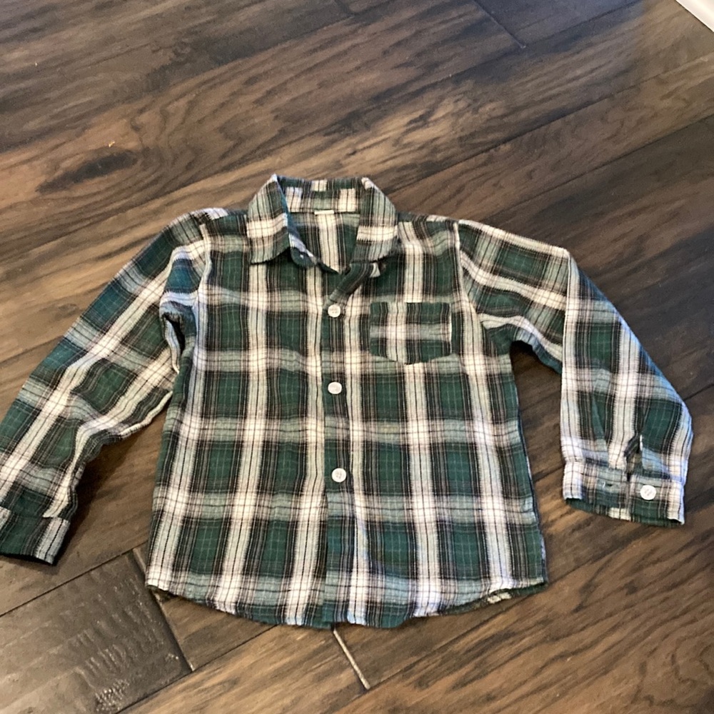 Boys button down flannel